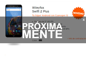 Se aproxima la llegada del Wileyfox Swift 2 Plus a la tienda oficial Simyo