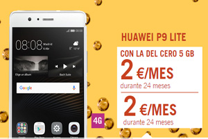 El Huawei P9 Lite a ¡2 euros al mes! Sólo en Yoigo
