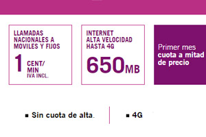 Yoigo ya tiene un nuevo miembro en su familia: La del Uno 650 MB