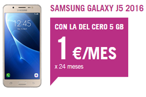 Llévate con Yoigo el Samsung Galaxy J5 a ¡1 euro al mes!