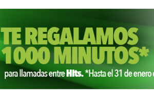 Todavía tienes oportunidad de llevarte 1000 minutos gratis con Hitsmobile