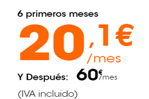 Servicio móvil, residencial y televisión por 20,1 euros en Euskaltel por tiempo limitad