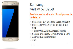 Simyo rebaja casi 100 euros de golpe al Samsung Galaxy S7 