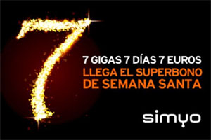 Recuerda que ya está disponible el súperbono Simyo de edición limitada para navegar en Semana Santa