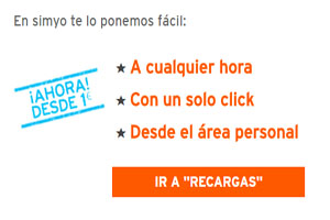 Recarga tu m vil desde casa con Simyo OMV
