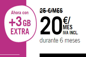 La Infinita 5 GB de Yoigo viene con 3 GB para navegar extra sin costo