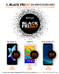 Black Friday descuentos Simyo