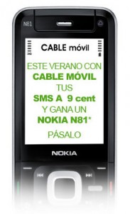 Captura de la imagen utilizada para la promoción de verano de Cable Móvil