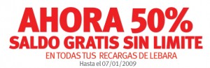 50% recarga extra gratis con Lebara Mobile