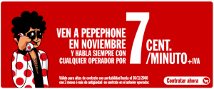 Imagen de la promoción 7 céntimos de Pepephone