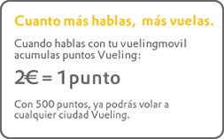 Acumula puntos con Vueling Móvil