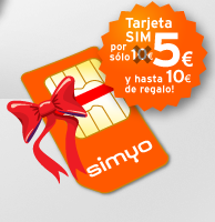Tarjeta SIM Simyo por 5 euros