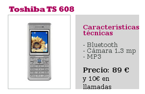 Toshiba TS 608 Carrefour Móvil