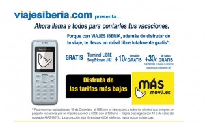 Imagen promoción Másmovil con viajes Iberia