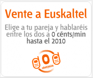 Promoción Vente a Euskaltel para parejas