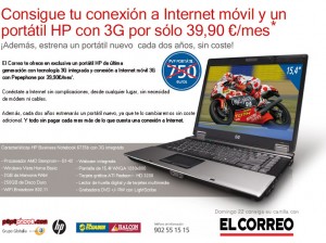 Contratando Internet Móvil de Pepephone, HP gratis