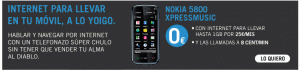 Nokia 5800 con Yoigo, Xpress Music