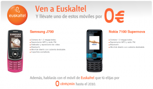 euskaltel,samsung,j700,nokia,7100,gratis