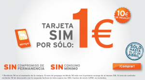 Tarjeta SIM de Simyo a 1 euro