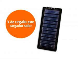 Cargador solar Alcatel de Euskaltel