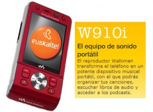 Sorteo de Sony Ericsson W910i con El Correo y Euskaltel