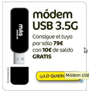 Módem USB libre de MásMovil