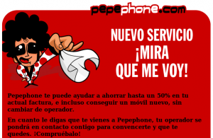 Promoción Pepephone usando portabilidad