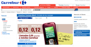 Nueva web de Carrefour Móvil