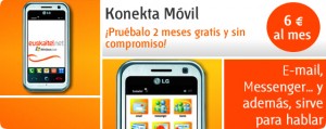 Konekta Móvil Internet Euskaltel