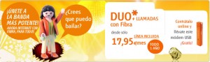 Duo click, promoción Euskaltel de módem USB gratis