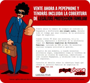 Imagen de la promoción Legalitas de Pepephone