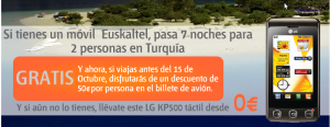 Viaje gratis con Euskaltel a Turquía