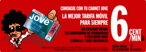 Promoción Carnet Joven en castellano