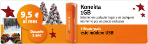 Konekta 1 GB de Internet Móvil