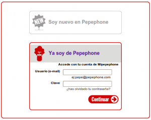 Acceso a cuenta Pepephone