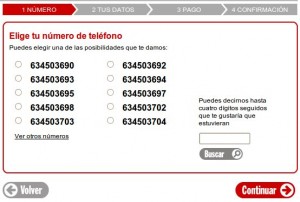 Elegir número nuevo con Pepephone