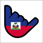Logo MÁSmovil teñido de los colores de Haití