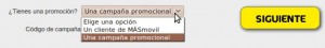 Introducir código promoción MÁSmovil