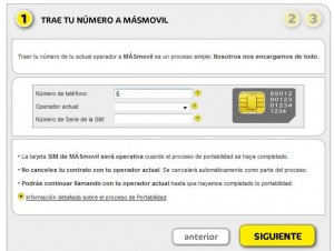 Hacerse de MÁSmovil trayendo el número