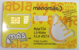 Tarjeta SIM MÁSmovil