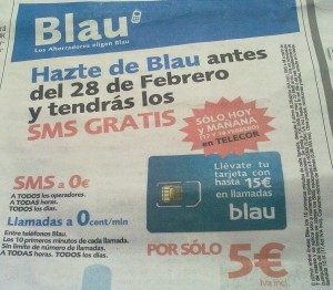 Oferta de Blau y Telecor