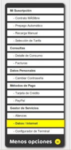 Datos internet de MÁSmovil