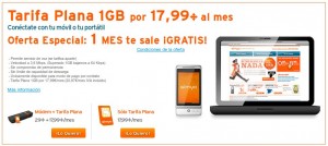 Simyo tarifa plana 1 GB