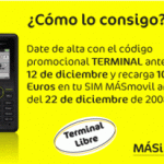 Recarga 100 euros en MÁSMovil y llévate un Sony Ericsson K330