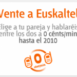 Vente a Euskaltel, y habla por 0 céntimos/minuto con otro número