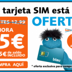 10 euros en llamadas de Blau por 5 euros