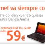 Mini portátil barato con Internet Móvil de Euskaltel