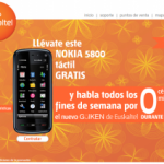 Promoción Güiken de Euskaltel y Nokia 5800