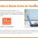 Tu banda ancha de Euskaltel de vacaciones