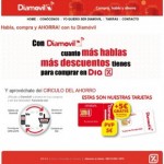 Diamovil remodela su web y ofrece descuentos en la compra por tus recargas